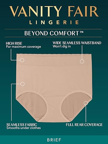 Vanity Fair womens Seamless Underwear, Light Smoothing, No Pinch No Show4