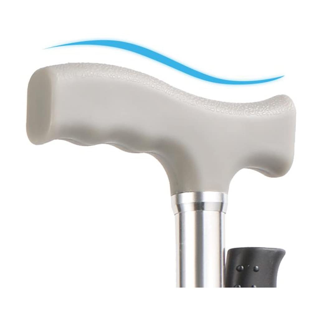 GCX- Ocho muletas Individuales, bastón de Cuatro Esquinas for Ancianos, bastón de Cuatro Patas, pasamanos de Acero Inoxidable, muletas de Terapia, Batalla Antideslizante Firma