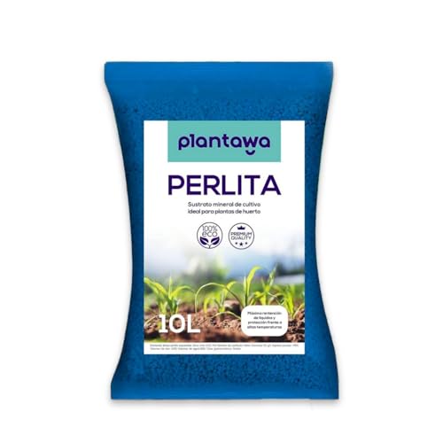 Perlita para Plantas 10L,Tierra para Plantas Sustrato para Plantar Semillas Huerto Urbano,Abono Natural Tierra Jardín Exterior, Sustratos y Abonos,Ideal Suculentas,Akadama