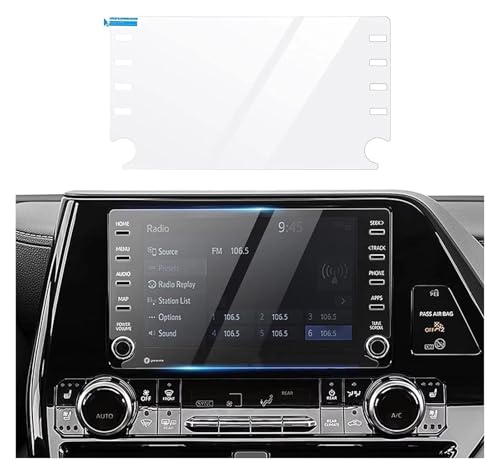 Film protecteur d'écran tactile en verre trempé 9H pour Toyota Highlander 2020-2023