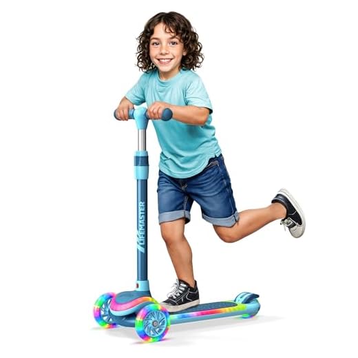 Kids 3-Wheel Scooter with LED Lights