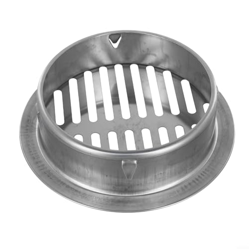 Honseadek Siphon de sol en acier inoxydable de 50 à 200 mm, grille de drainage de toit ronde pour extérieur en PVC, manchon de drainage de sol de balcon, manchon anti-encrassement pour jardin (tube de