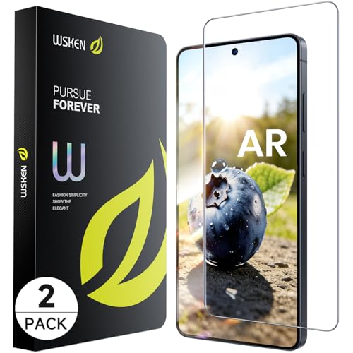 WSKEN for Samsung Galaxy S26 Ultra Screen Protector - AR Original Visual Fingerprint Unlock [100% Anti Reflection] Shatterproof Anti Glare 9H+ Tempered Glass S26 Ultra Screen Protector 2 PCS