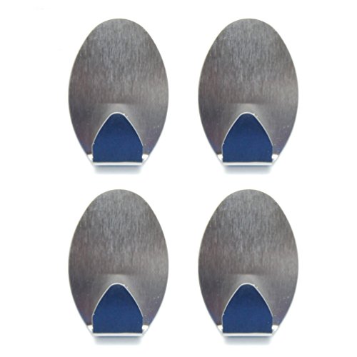 LUXXII 4 Pack - Self Adhesive Hooks Sticky Wall Mount Hooks for Bathroom Kitchen Office LUXXII 4 Pack - Self Adhesive Hooks Sticky Wall Mount Hooks for Bathroom Kitchen Office