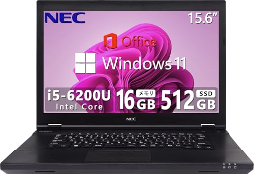 【整備済み品】 【CPU:第6世代Core-i5】NEC ノートパソコン VKシリーズ・MS & Office 2019搭載・Windows11 Pro・USB3.0・15.6インチ・Wi-Fi・ビジネス・ノートパソコン (5)第6世代Core i5/MS