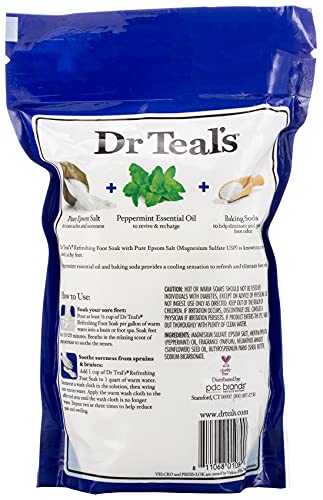 Dr. Teal's Cooling Peppermint Epsom Salt Foot Soak #TOP29