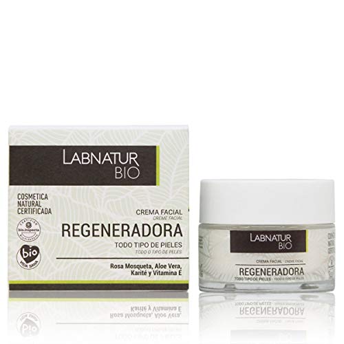 LABNATUR BIO CREMA FACIAL REGENERADORA 50ml. Crema Facial Regeneradora Intensiva 50 ml | Crema Hidratante y Reparadora, Cosmética Natural Certificada Bio Cover
