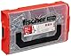 fischer FixTainer PowerFast II Spanplattenschraube, vorsortierte Sortimentsbox mit 700 Schrauben und 2 Bits, Senkkopf, Teilgewinde, Vollgewinde und TX-Antrieb, universelles Set zur Befestigung