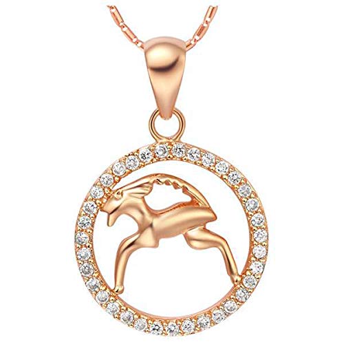 Collier 925 constellation en argent sterling, le cadeau d'anniversaire bicolore idéal