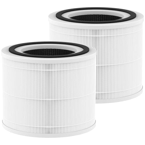 240 Replacement Filter Compatible with 240 Air Purifier, 3-in-1 HEPA Replacement with Activated Carbon Filter for 99.97% Air Pollutants, Odor and Smoke, Filter Replacement for 240 Air Purifier, 2 Pack