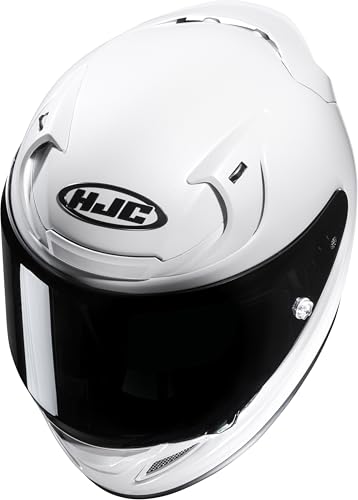 Casque intégral HJC RPHA 12 blanc perlé taille L contre le vent