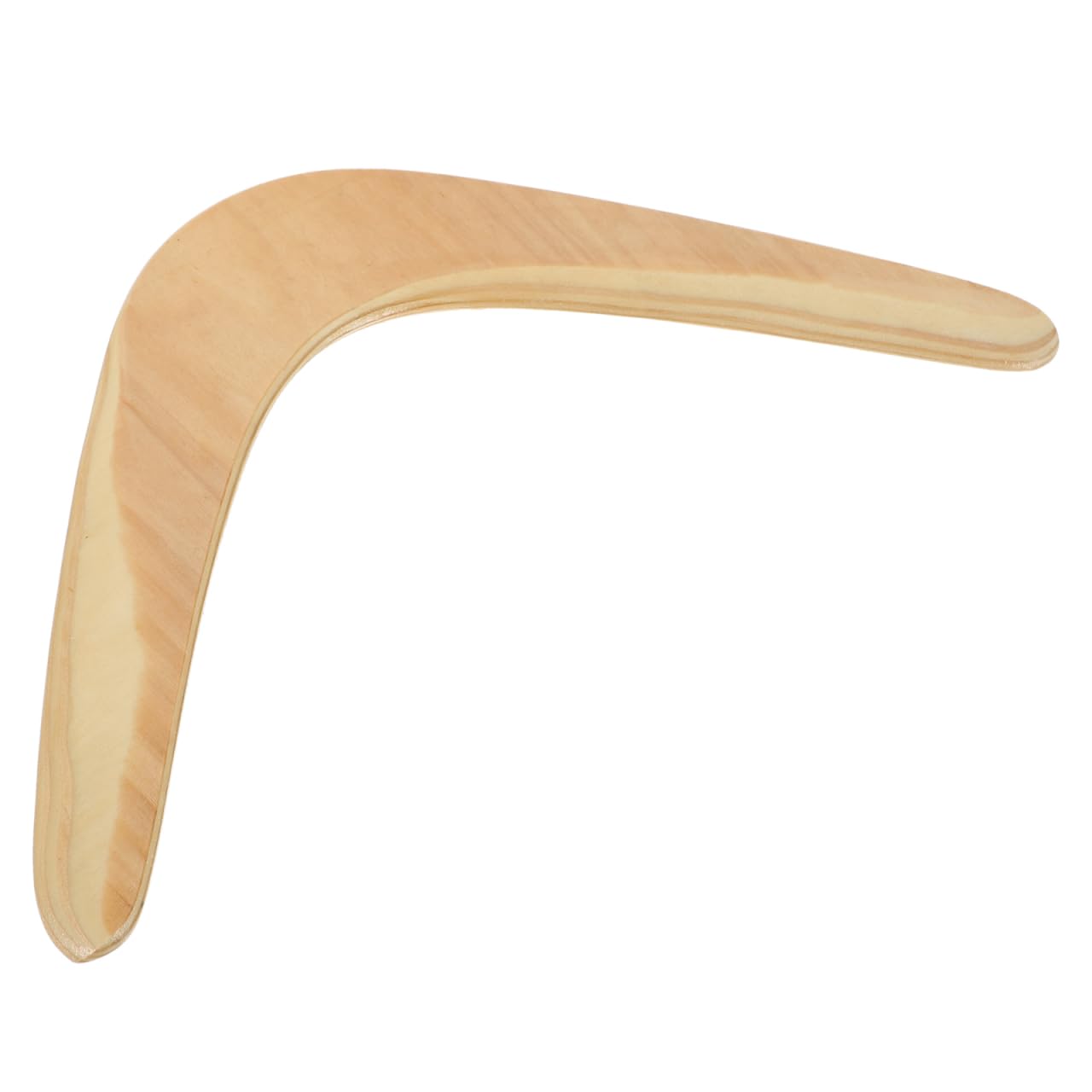 Hemobllo Wooden V-Shaped Returning Boomerang for Adults and Kids, Handcrafted Outdoor Flying Toy for Sports and Games, Smooth Wood Finish, Professional Maneuver Plaything (1pc)