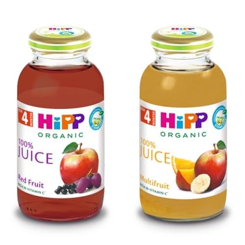HiPP Seti | Kırmızı Meyveli Elma Suyu 200 ml x1 + Karışık Meyve Suyu 200 ml x1