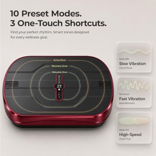 Natini Vibration Plate Exercise Machine - Power Vibrating Plate for Lymphatic Drainage,Whole Body Workout Machine for Women Weight Loss Home Fitness, - Image 4