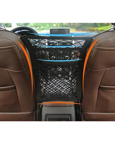 Poche grillagée de voiture triple épaisseur extensible pour organisation de coffre