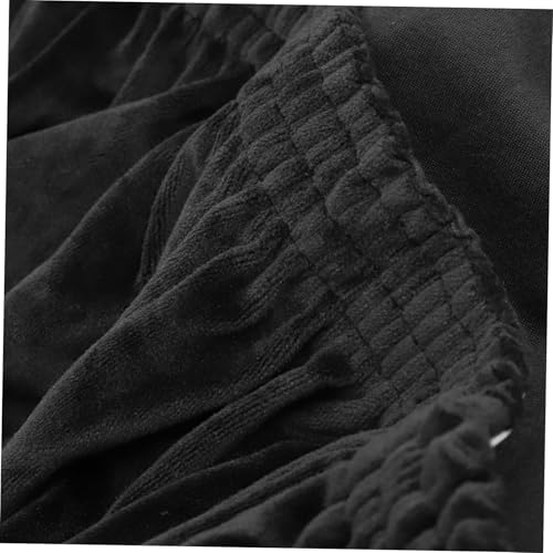 Funda para silla sin brazos negra cubierta protectora elástica para sillón moderno 6