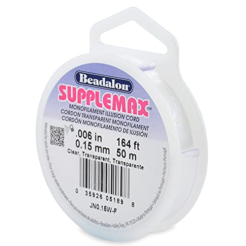 Supplemax - Beadalon Supplemax Illusion nić do biżuterii .006 "50 m