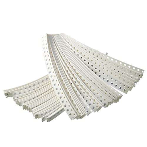 Bridgold 1000 peças 0805 50 tipos SMD kit de resistores de remendo, resistor de 1 ohm a 2,7 K ± 1% 1