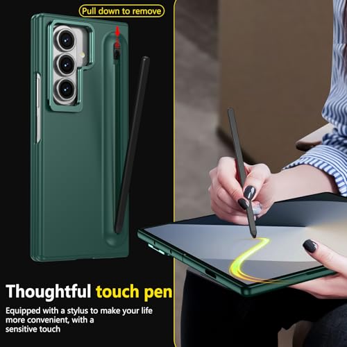 Coque Galaxy Z Fold 8 Ultra protégeant l'écran avec stylet et support - 4