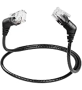 SinLoon Cat6a kabel Ethernet 360°, kąt prosty do prostego, wysoka prędkość 10 Gbit/s-LA...