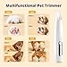 Heusom Silent Groom Pro Pet Paw Trimmer | Cordless Shaver for Dogs, Cats, Big & Small Animals with Light | Rechargeable Home and Salon Grooming Tool for Paws, Face, Ears, Butt