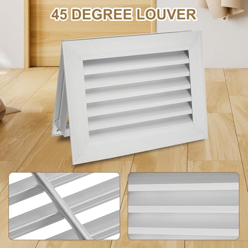 Grille d'aeration aluminium persienne resistant ton argente - 4