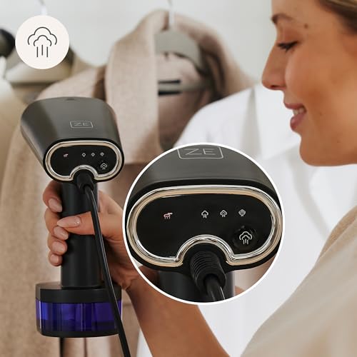 ZEEGMA STEAMEE Plancha Ropa Vertical 2 en 1, Plancha Vertical Vapor de 1640 W, 370 ml Salida de Vapor 25 g/min Calentamiento 30 segundos Planchado Horizontal y Vertical Segura para Textiles - imagen 8