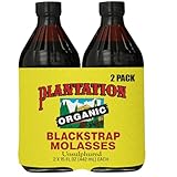 Plantation Blackstrap Molasses, Organic, 15 oz (Pack of 2)