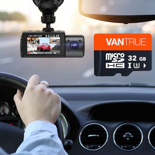 Image of Vantrue 32GB microSDHC UHS-I U3 Memory Card with Adapter for Dash Cams