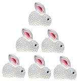 Décor de lapin créatif - délicat et dessin animé, la figurine de lapin peut répondre à vos divers besoins d'utilisation et visuels, mini lapin lumineux