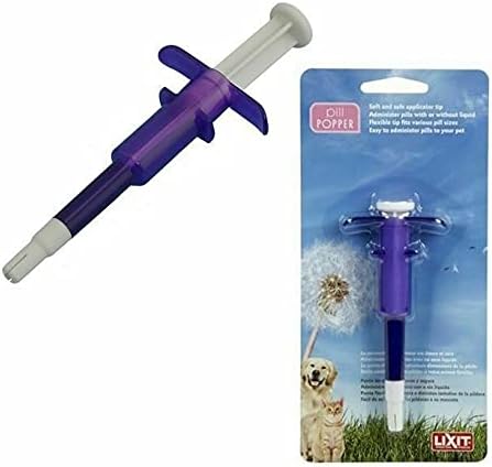 Lixit Safe Soft Tip Pill Administer Tool for Cats, Dogs and Other Pets That Require Medication. (Pack of 1)