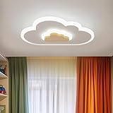 LED Ceiling Light 26W Wood Cloud Cartoon Kids Ceiling Light...