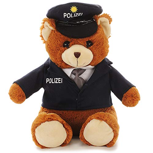 Euro Souvenirs Kuscheltier Bär aus Plüsch | Plüschbär in verschiedenen Motiven | weiches Stofftier | Feuerwehrmann…