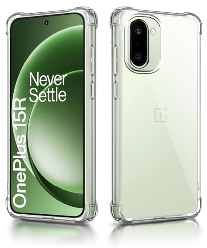 Image of WOW IMAGINE Clear Back Cover Case for 1+ OnePlus 15R 5G 2025 Shockproof Soft TPU Case | Cushioned Edges for Ultimate Protection Back Cover Case - Transparent