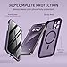 BERFY for iPhone 13 Pro Max Case, Compatible with MagSafe, Built-in Privacy Screen Protector and Camera Protection, Anti-Spy Full Body Shockproof Matte Phone Case for 13 Pro Max 6.7