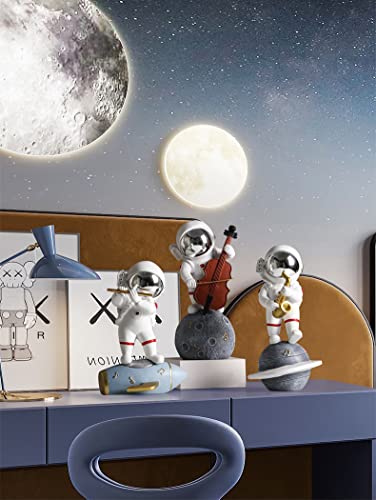 Paimuni Figurine Home Decor Resin Astronaut Statue Collectible Spaceman Sculpture Decorative Music Ornament For Desktop Bookshelf Office Living Room #TOP1