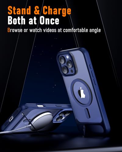 Coque iPhone 16 Pro Max fine et translucide bleue offrant une sécurité militaire