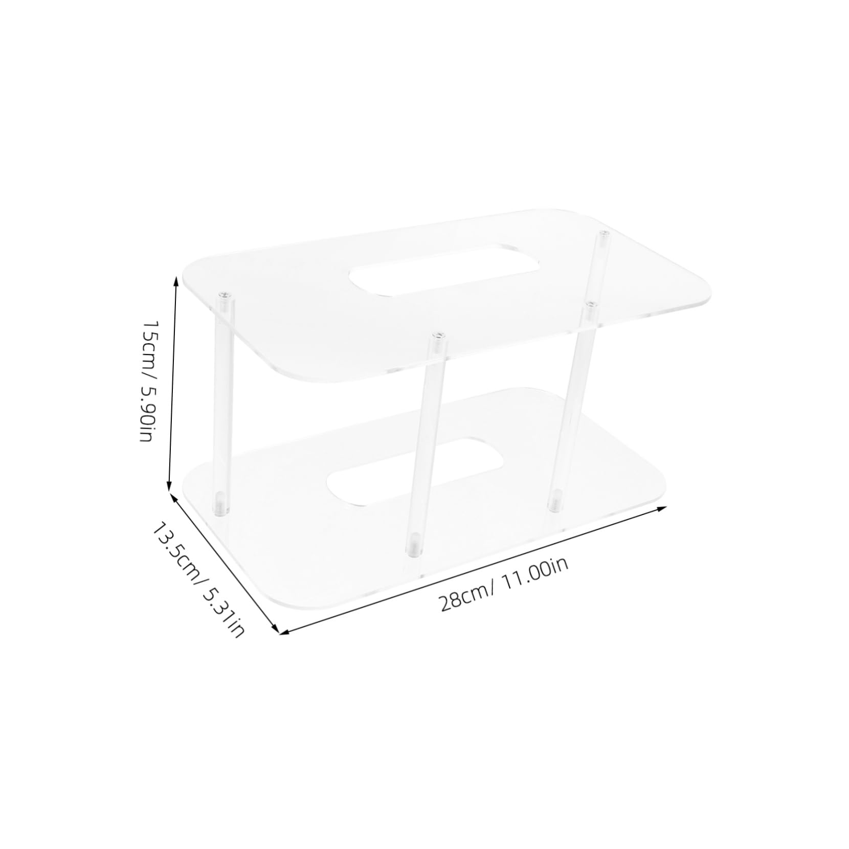 ULDIGI Acrylic Plate Rack Small Plate Stand for Kitchen Home Restaurant Rv and Camper