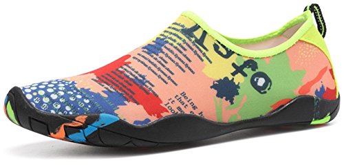[SIXSPACE] マリンシューズ ウォーターシューズ シュノーケリング アクアシューズ ビーチサンダル 男女兼用 水陸両用 色 25.5cm