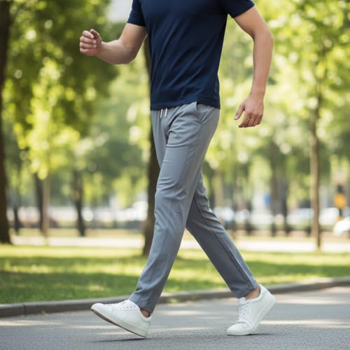 Image of Track Pants for Mens || Joggers for Mens || Men's Sports Regular Fit Polyester Track Pant with Two Side Zipper Pockets (TP20 Single Pack of 1)