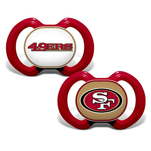 BabyFanatic Pacifier 2-Pack - NFL San Francisco 49ers - Officially Licensed League Gear