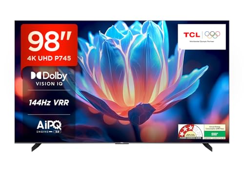 Image of TCL 248 cm (98 inches) 4K Ultra HD Smart LED Google TV 98P745 (Black)