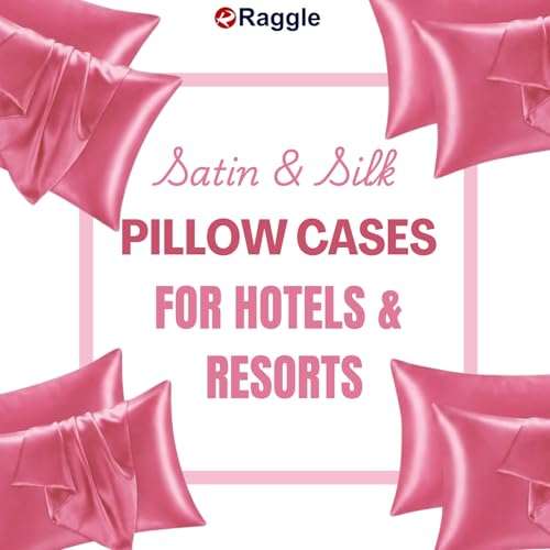 Image of RAGGLE Satin Silk Pillowcase for Hair and Skin Standard Size 18 inchX 28 inch with Soft Breathable Smooth Cooling Pillow Covers for Sleeping or Pillow Protector (4, Rust)