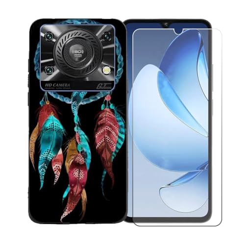 pGYDQQKJP[X Oukitel C60 + KXXN[یtB Aȃ\tgVRP[XیTPUJo[̃P[XJo[ p Oukitel C60 (6.88") - BST3
