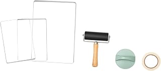 Gel Printing Plate Kit Printmaking Tool Practical Washable Easy to Clean Versatile DIY Supplies Reusable for Home Decoration