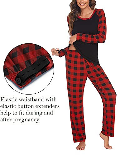 Pyjama für Damen von Ekouaer Stillschlafanzug und Umstandsschlafanzug