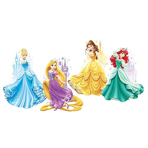 Décor Géant Adhésif Repositionnable Disney Princesses et Château
