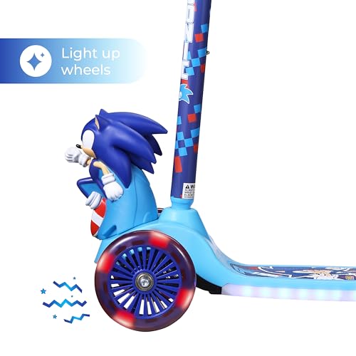 Image of Kick Scooter for Kids, 3 Wheel Self Balancing, Light Up LED Wheels