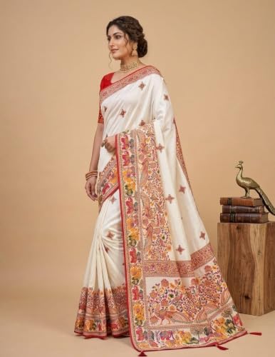 OWLSKY, SASSY & STYLO kashmiri silk saree – image 3