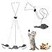 Jouet interactif en Peluche pour Chat, Jouet pour Chat à Suspendre à la Porte, Jouet interactif à Suspendre pour Chat, Souris Chat Jouet, Jouet Chat Interactif Animaux domestiques Toys pour Chat